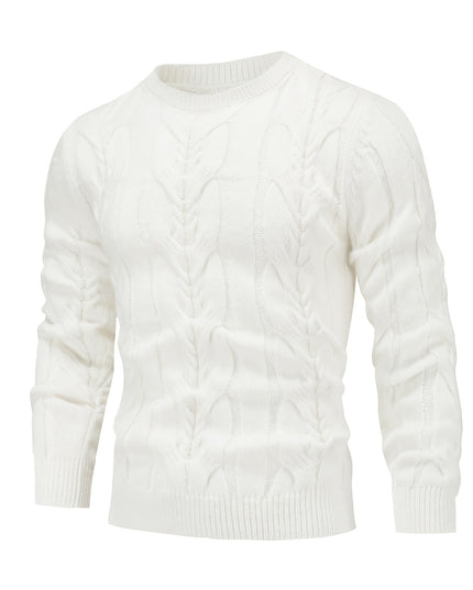 Men's Casual Striped Pullover Sweater - Soft Stretch Knit