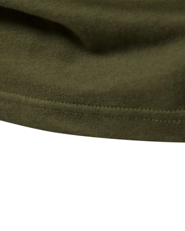 Men's Casual T-shirts - 100% Cotton Long Sleeve Patchwork