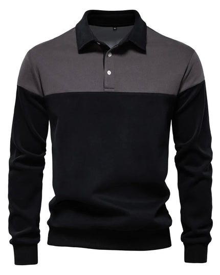 Men's Color-Block Cotton Blend Hoodie - Casual Spring Style