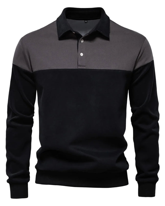 Men's Color-Block Cotton Blend Hoodie - Casual Spring Style