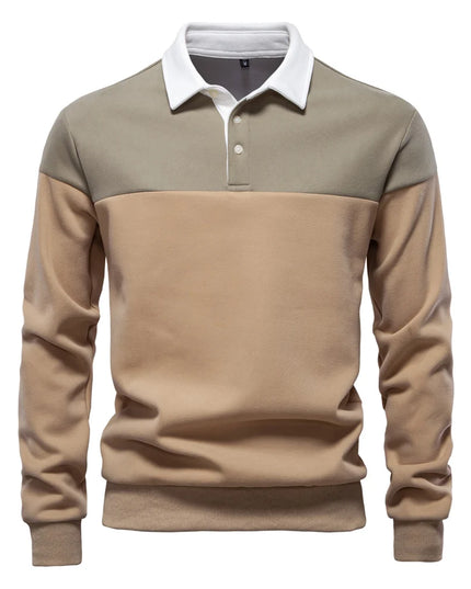 Men's Color-Block Cotton Blend Hoodie - Casual Spring Style