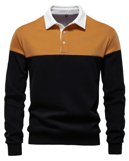 Men's Color-Block Cotton Blend Hoodie - Casual Spring Style