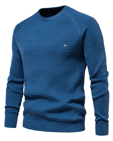 Men's Cotton O-neck Sweater - Casual Autumn Style