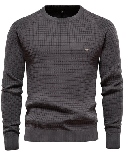 Men's Cotton O-neck Sweater - Casual Autumn Style