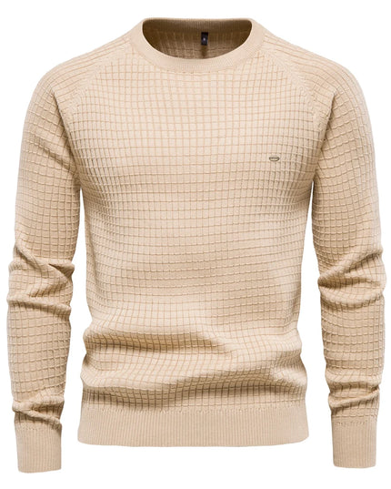 Men's Cotton O-neck Sweater - Casual Autumn Style