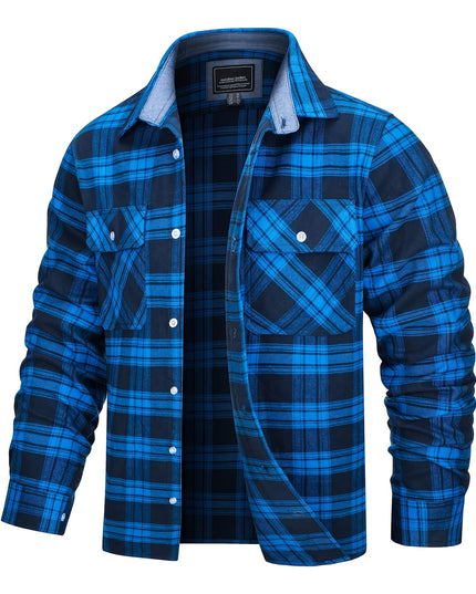 Men's Cotton Plaid Shirt - Soft & Comfortable for Outdoors