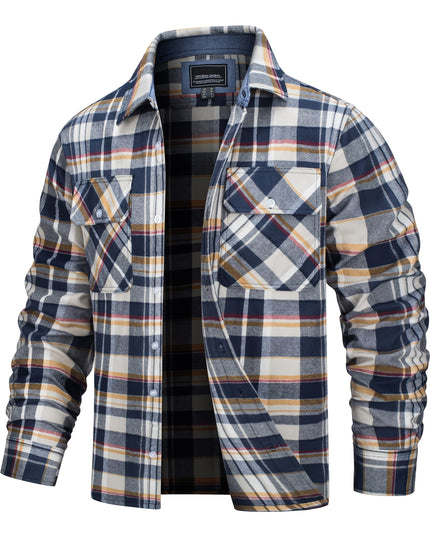 Men's Cotton Plaid Shirt - Soft & Comfortable for Outdoors