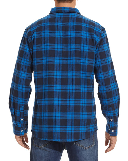 Men's Cotton Plaid Shirt - Soft & Comfortable for Outdoors