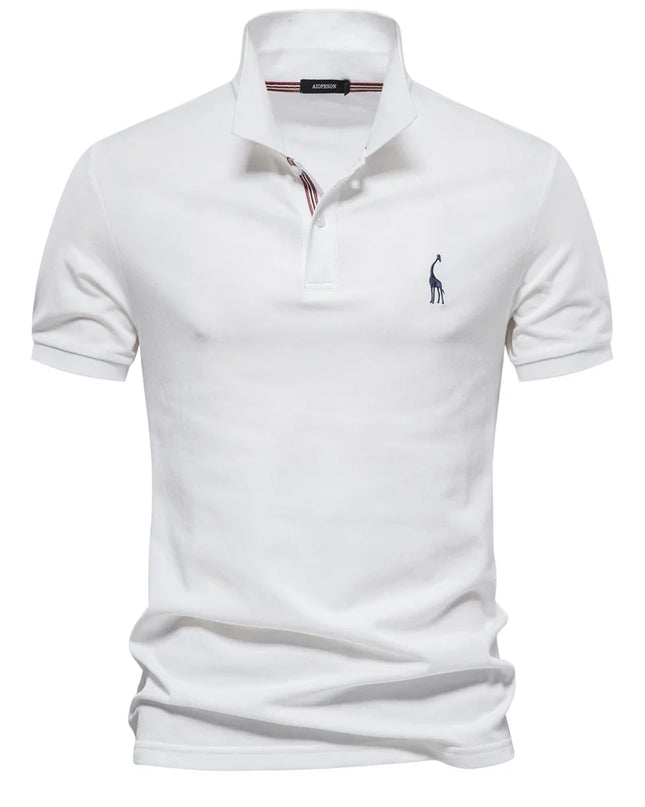 Men's Cotton Polo Shirt - Short Sleeve Casual Summer Style