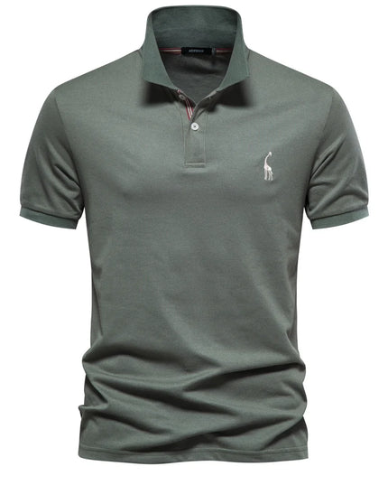 Men's Cotton Polo Shirt - Short Sleeve Casual Summer Style