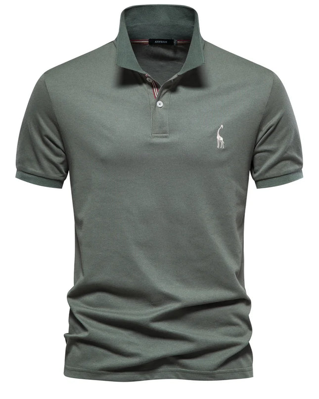 Men's Cotton Polo Shirt - Short Sleeve Casual Summer Style