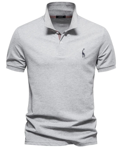 Men's Cotton Polo Shirt - Short Sleeve Casual Summer Style