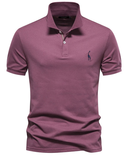 Men's Cotton Polo Shirt - Short Sleeve Casual Summer Style
