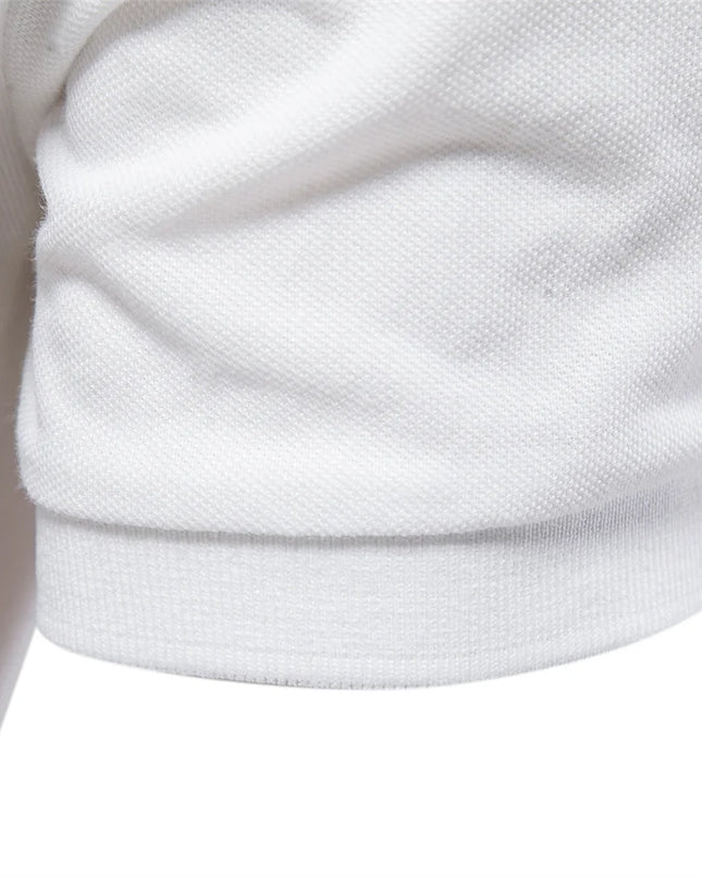 Men's Cotton Polo Shirt - Short Sleeve Casual Summer Style