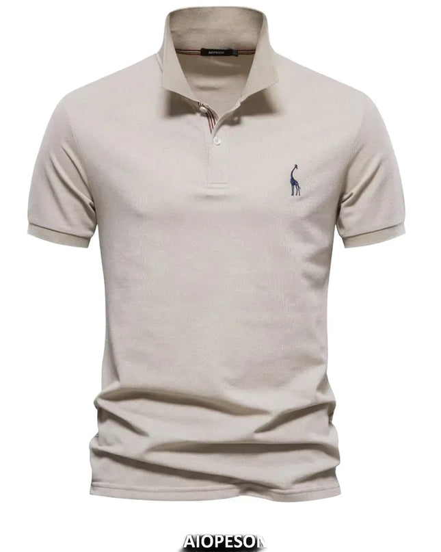 Men's Cotton Polo Shirt - Short Sleeve Casual Summer Style