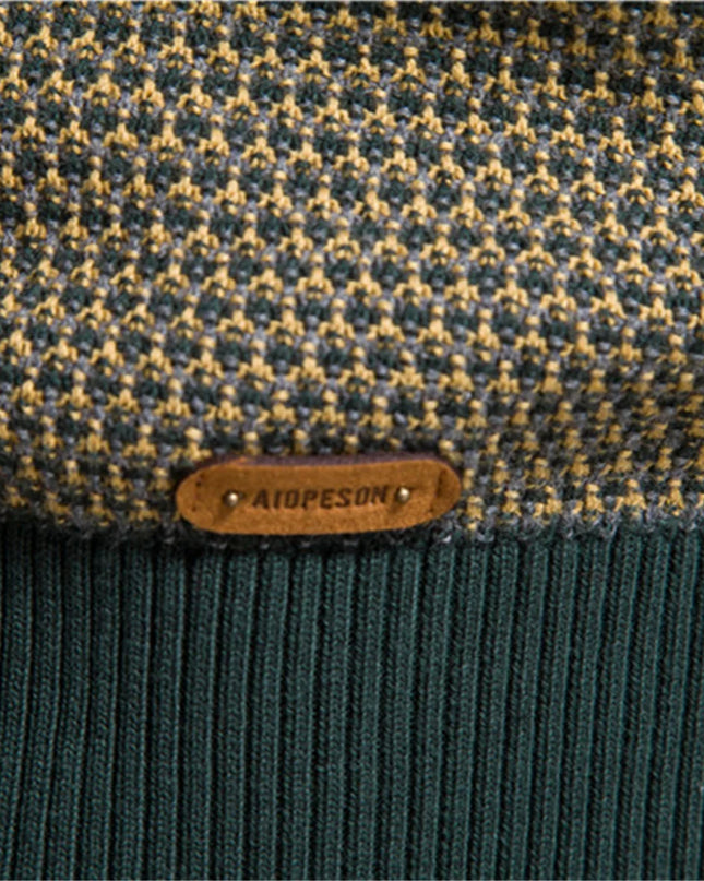 Men’s Cotton Pullover Sweater - Casual Winter Style
