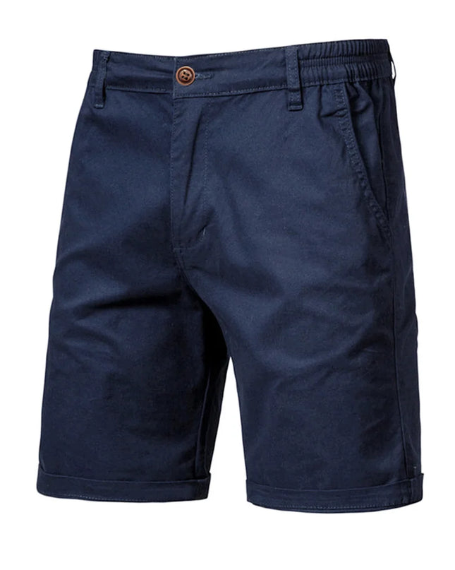 Men's Cotton Shorts - Elastic Waist, Casual Style, 10 Colors
