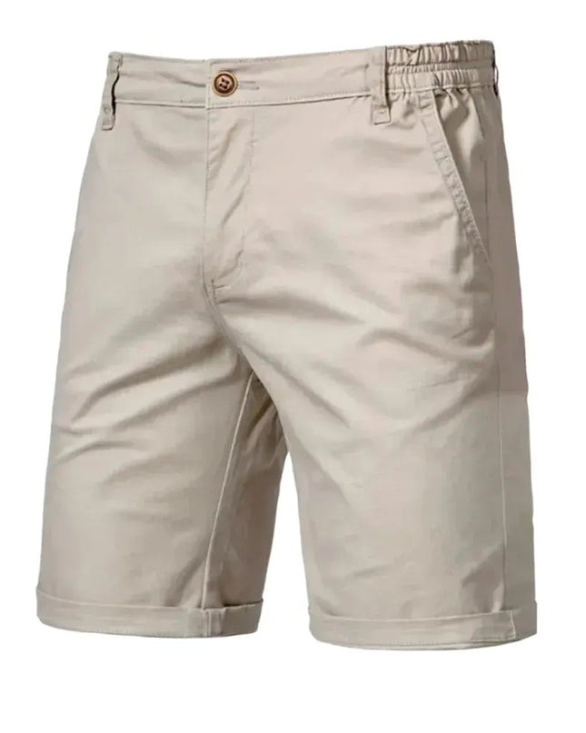 Men's Cotton Shorts - Elastic Waist, Casual Style, 10 Colors