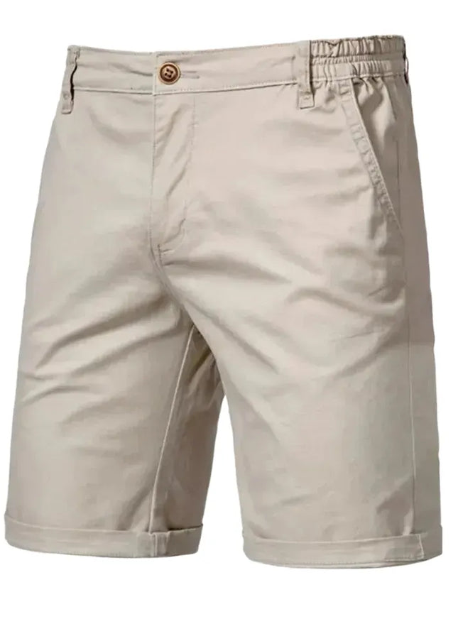 Men's Cotton Shorts - Elastic Waist, Casual Style, 10 Colors
