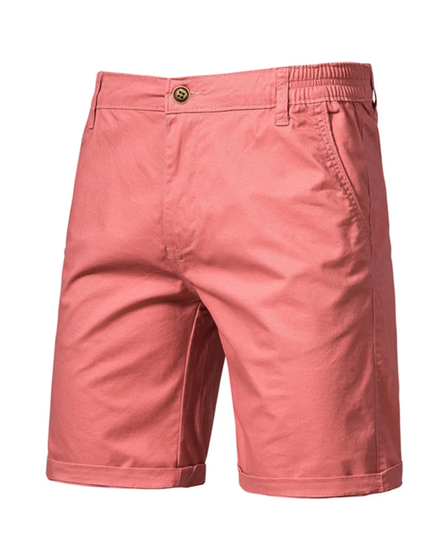 Men's Cotton Summer Shorts - Elastic Waist, Casual Fit