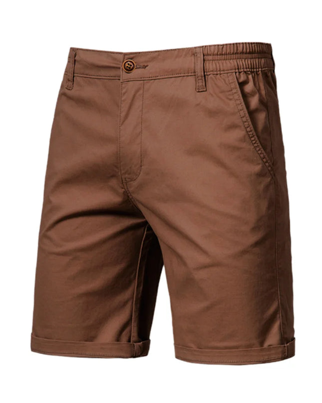 Men's Cotton Summer Shorts - Elastic Waist, Casual Fit