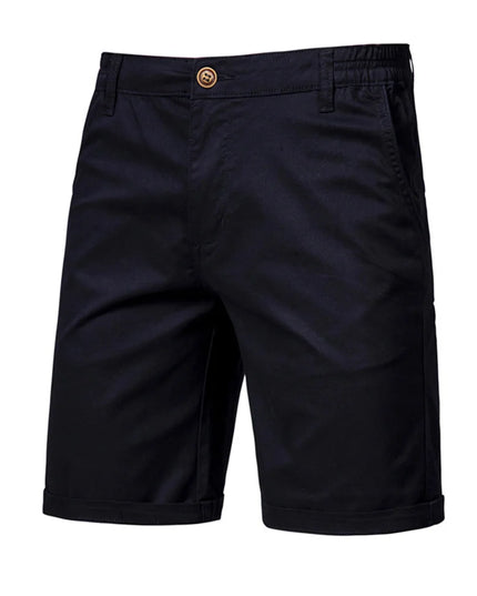 Men's Cotton Summer Shorts - Elastic Waist, Casual Fit