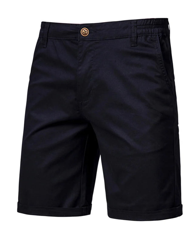 Men's Cotton Summer Shorts - Elastic Waist, Casual Fit