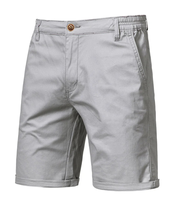 Men's Cotton Summer Shorts - Elastic Waist, Casual Fit