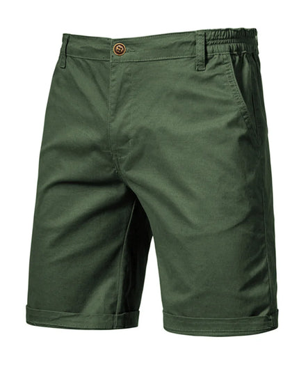 Men's Cotton Summer Shorts - Elastic Waist, Casual Fit