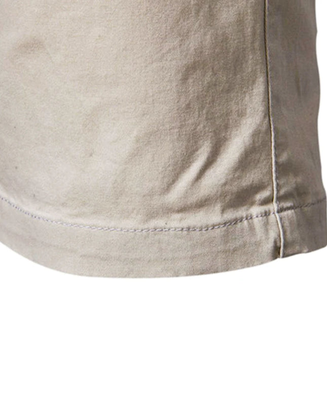 Men's Cotton Summer Shorts - Elastic Waist, Casual Fit