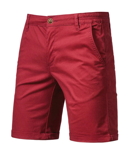 Men's Cotton Summer Shorts - Elastic Waist, Casual Fit