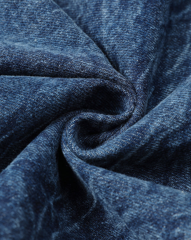 Men's Denim Jacket - Classic Blue, Loose Fit, Trendy Style