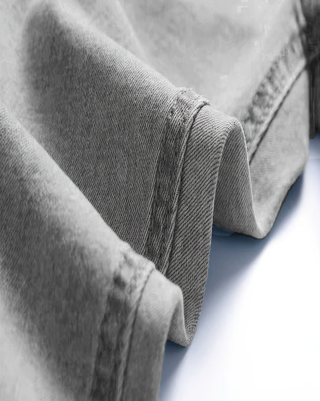 Men's Distressed Skinny Jeans - Ripped Design for Streetwear