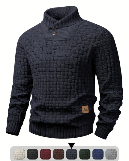 Men's Elegant Slim-Fit Sweater - Soft Knit Long Sleeve Pullover