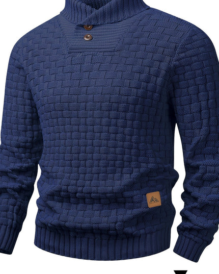 Men's Elegant Slim-Fit Sweater - Soft Knit Long Sleeve Pullover