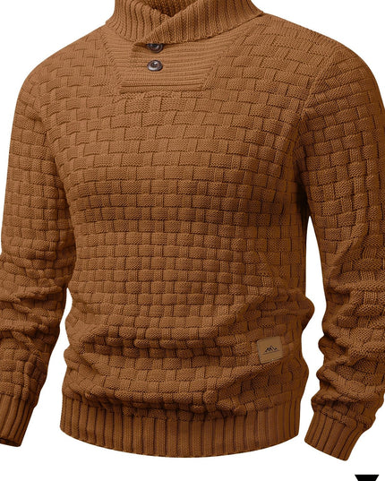 Men's Elegant Slim-Fit Sweater - Soft Knit Long Sleeve Pullover
