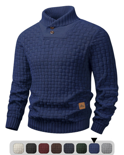 Men's Elegant Slim-Fit Sweater - Soft Knit Long Sleeve Pullover