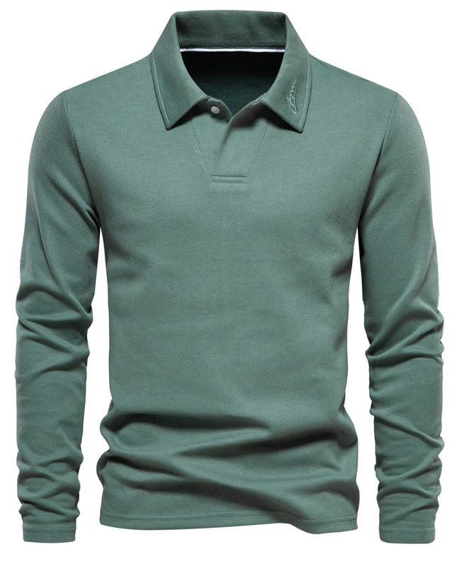 Men's Embroidery Polo Shirt - Casual Luxury Golf Style