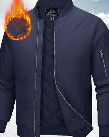 Men's Fall & Winter Baseball Jacket - Windproof & Warm Design