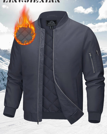Men's Fall & Winter Baseball Jacket - Windproof & Warm Design