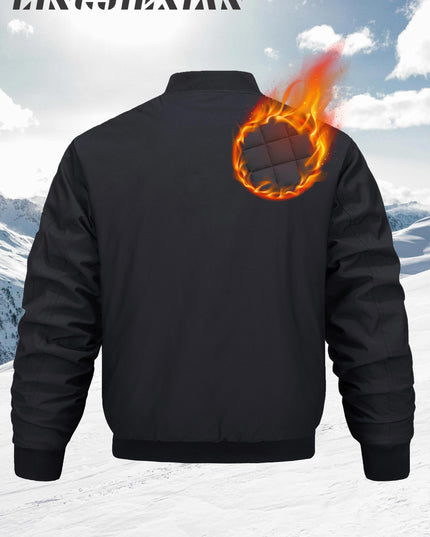 Men's Fall & Winter Baseball Jacket - Windproof & Warm Design