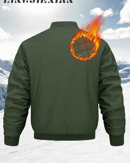 Men's Fall & Winter Baseball Jacket - Windproof & Warm Design