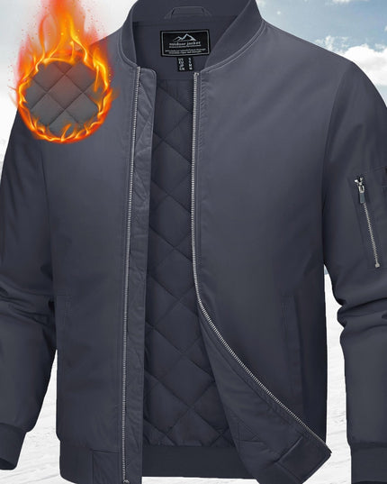 Men's Fall & Winter Baseball Jacket - Windproof & Warm Design