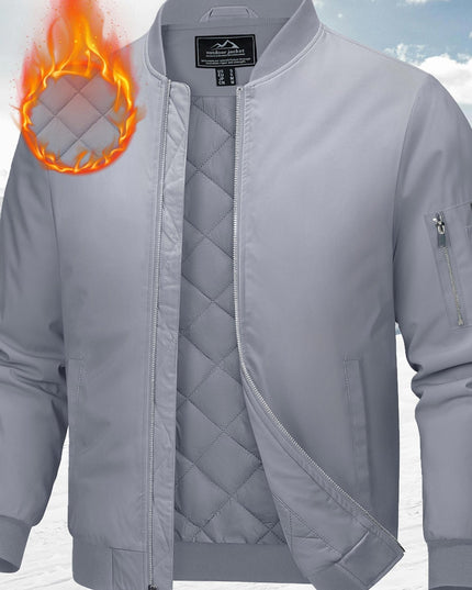 Men's Fall & Winter Baseball Jacket - Windproof & Warm Design