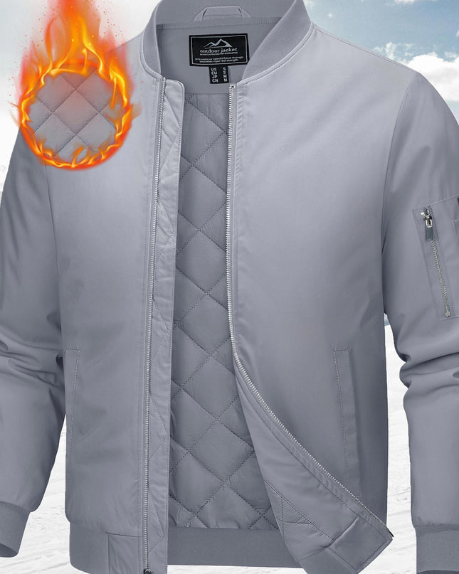 Men's Fall & Winter Baseball Jacket - Windproof & Warm Design