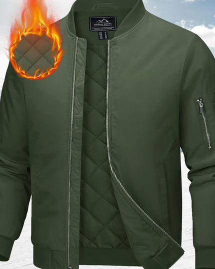 Men's Fall & Winter Baseball Jacket - Windproof & Warm Design