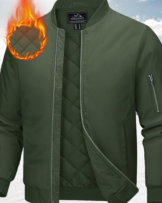 Men's Fall & Winter Baseball Jacket - Windproof & Warm Design