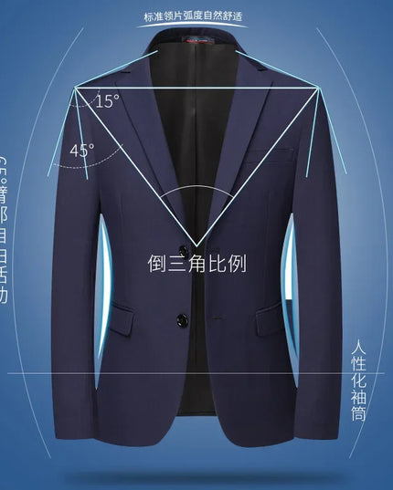 Men's Fashion Blazer Jacket - British Style for Work & Events