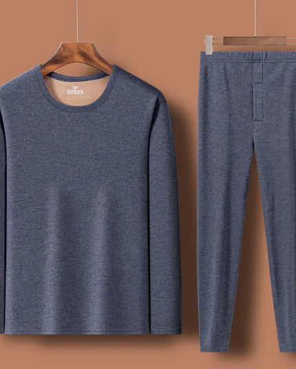 Men's Fleece Lined Thermal Underwear Set - Warm Velvet Comfort