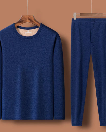 Men's Fleece Lined Thermal Underwear Set - Warm Velvet Comfort